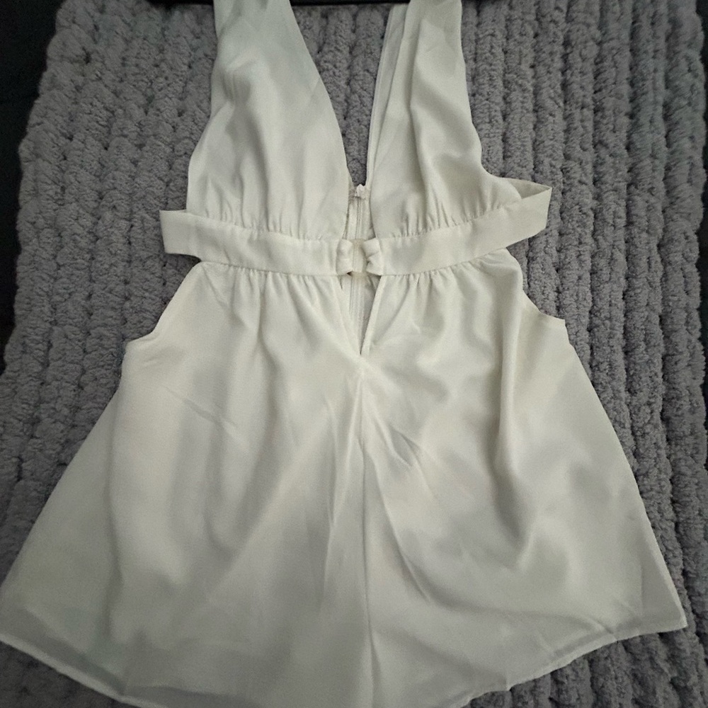 SHEIN White Sleeveless Romper
